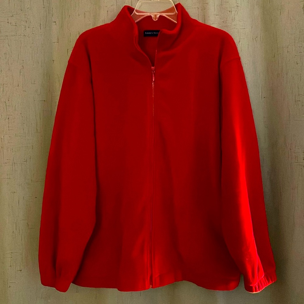 KAREN SCOTT WOMANS FLEECE FALL JACKET